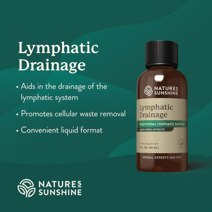 Nature's Sunshine Lymphatic Drainage, 2 Fl. Oz | Lymphatic Drainage Supplement Promotes The Efficient Drainage of The Lymphatic System to Promote Overall Health